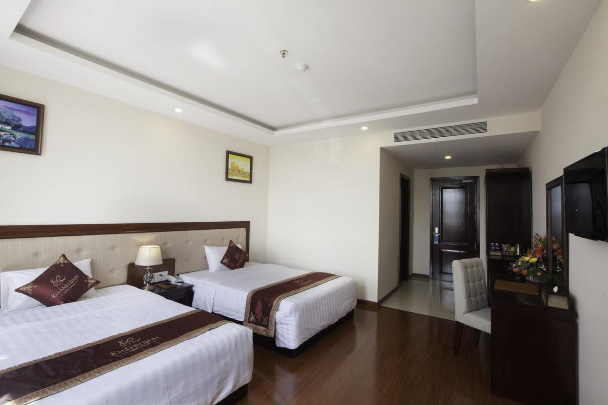 Phòng Twin tiện nghi tại Khách sạn Khánh Linh