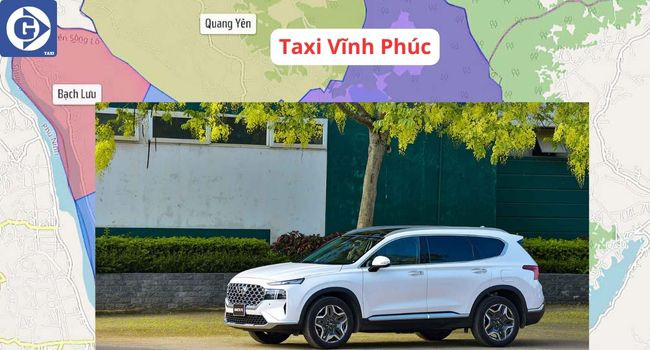 Phương tiện của hãng Taxi Vĩnh Phúc tại khu vực Sông Lô