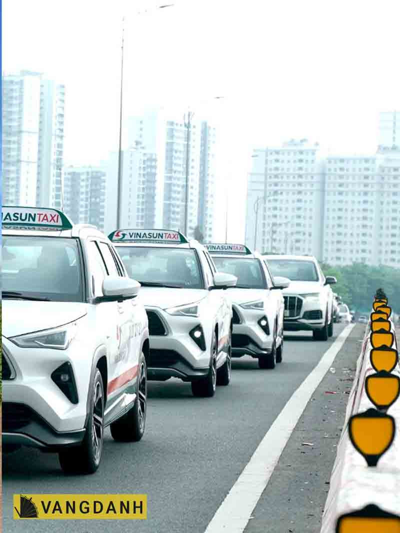 Phương tiện của taxi Vinasun sẵn sàng phục vụ khách tại Buôn Ma Thuột