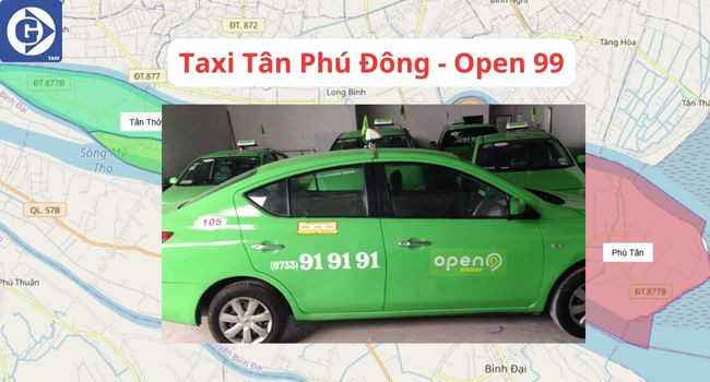 Phương tiện di chuyển bằng taxi tại khu vực Tân Phú Đông