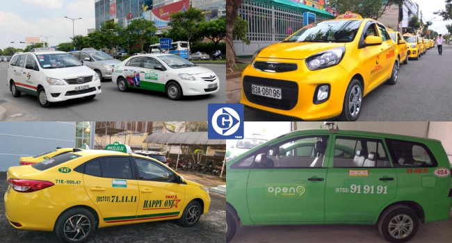 Phương tiện di chuyển đa dạng của các hãng taxi tại Tiền Giang