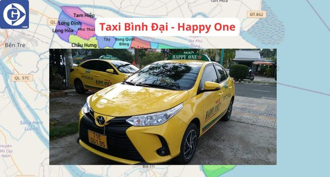 Phương tiện Taxi sẵn sàng phục vụ hành khách tại Bình Đại Bến Tre