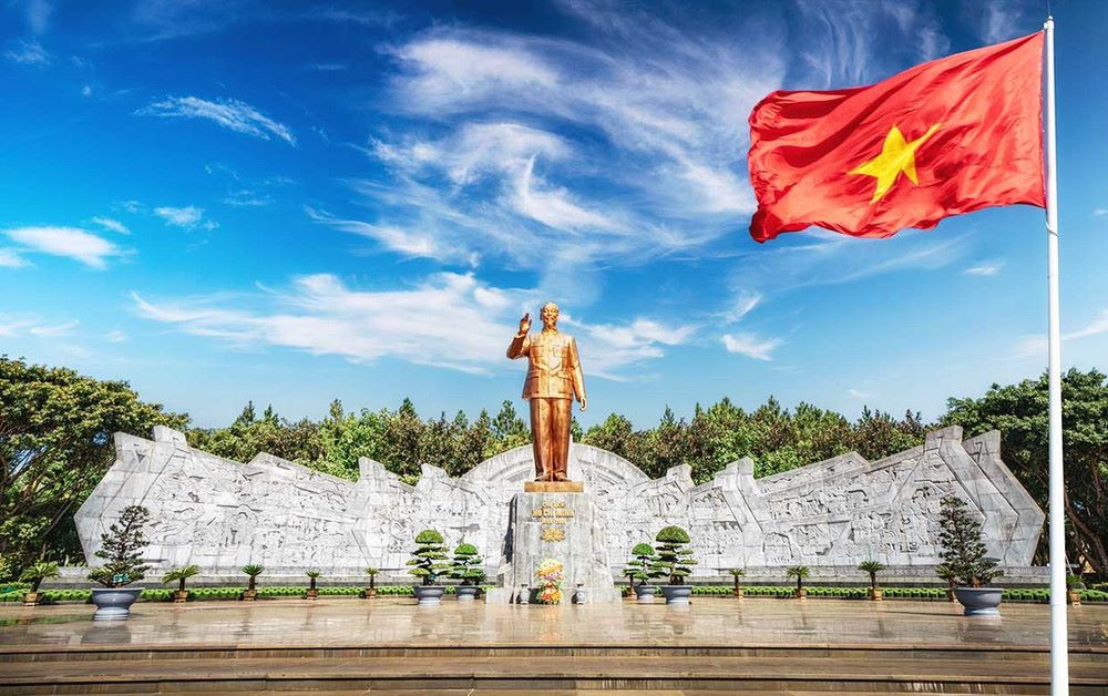 Quảng trường Đại Đoàn Kết ở trung tâm thành phố Pleiku