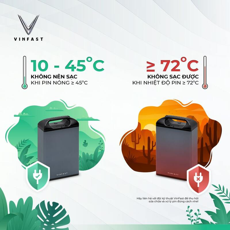 Sạc xe máy điện ở nơi thoáng mát và an toàn để tránh rủi ro cháy nổ