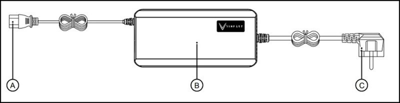 Sạc xe máy điện qua đêm với bộ sạc có tính năng tự ngắt để bảo vệ pin
