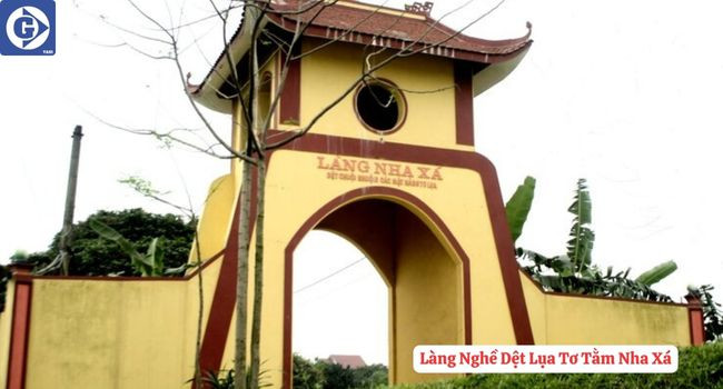 Sản phẩm lụa tơ tằm tại Làng Nha Xá
