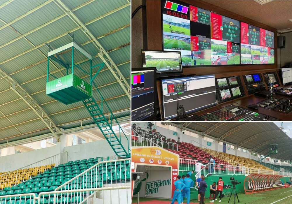 Sân vận động Gia Lai ngày càng được nâng cấp hiện đại