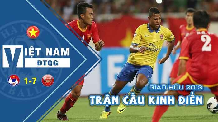 Trận cầu kinh điển giao hữu giữa HAGL và Arsenal từng diễn ra tại sân vận động Pleiku