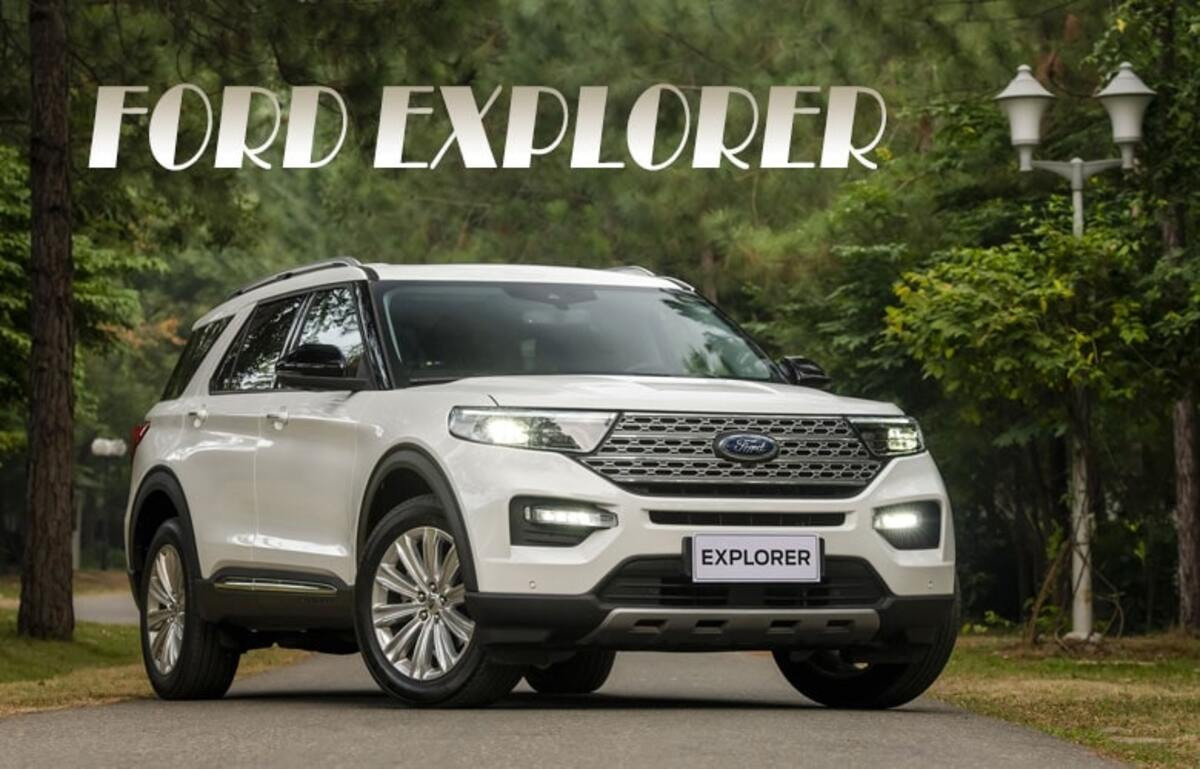 SUV Ford Explorer 2023 với thiết kế ngoại thất đồ sộ và thể thao