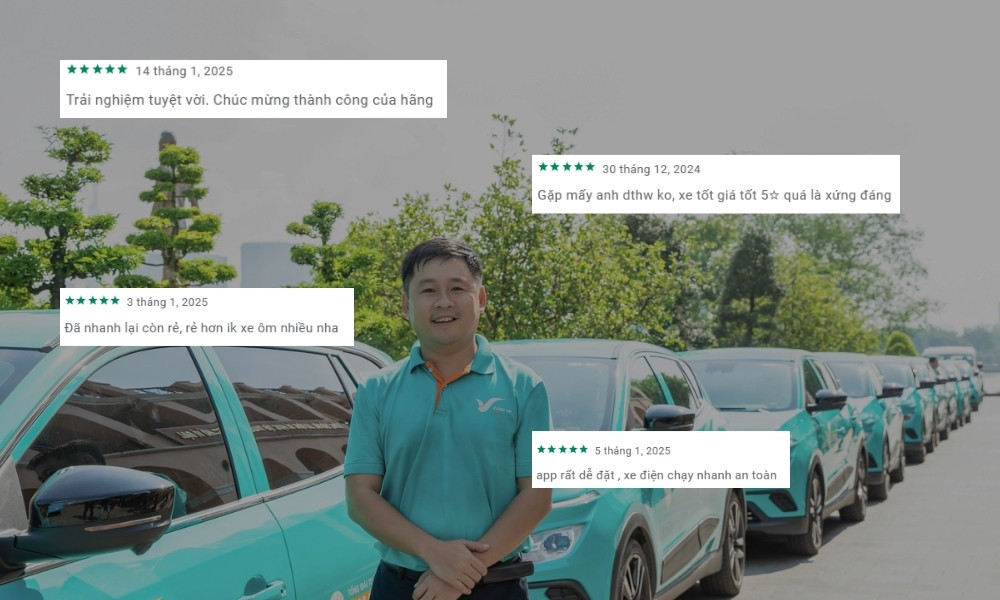 Tài xế chuyên nghiệp của taxi xanh Bình Phước Xanh SM nhận được phản hồi tích cực từ khách hàng.