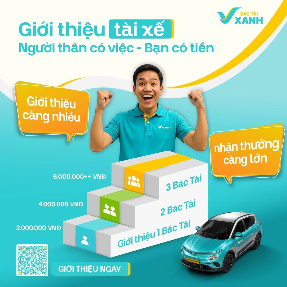 Tài xế giới thiệu đồng nghiệp, nhận thêm thưởng từ các chương trình ưu đãi