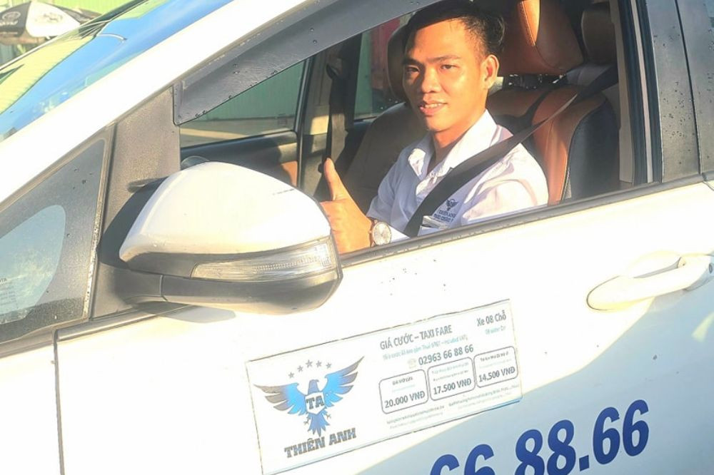 Tài xế taxi Thiên Anh chu đáo, nhiệt tình