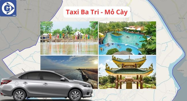 Taxi Ba Tri Mỏ Cày trên đường đi