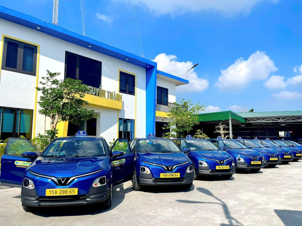 Taxi điện Nguyễn Thành góp phần xây dựng giao thông xanh tại Kiến Thụy Hải Phòng