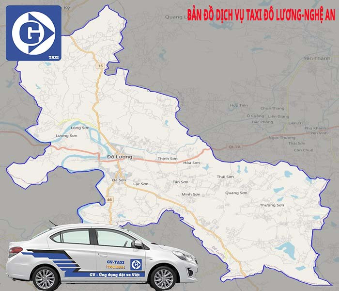 Taxi hoạt động trên đường phố Đô Lương Nghệ An, dễ dàng đặt qua ứng dụng