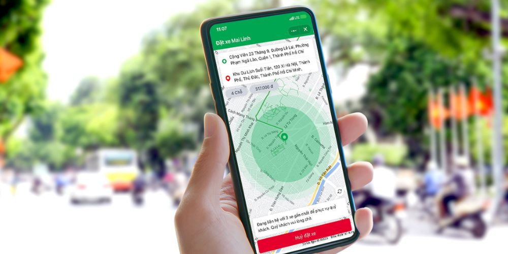 Taxi Long Thành Đồng Nai - Bạn cũng có thể đặt taxi Mai Linh Long Thành qua ứng dụng Zalo