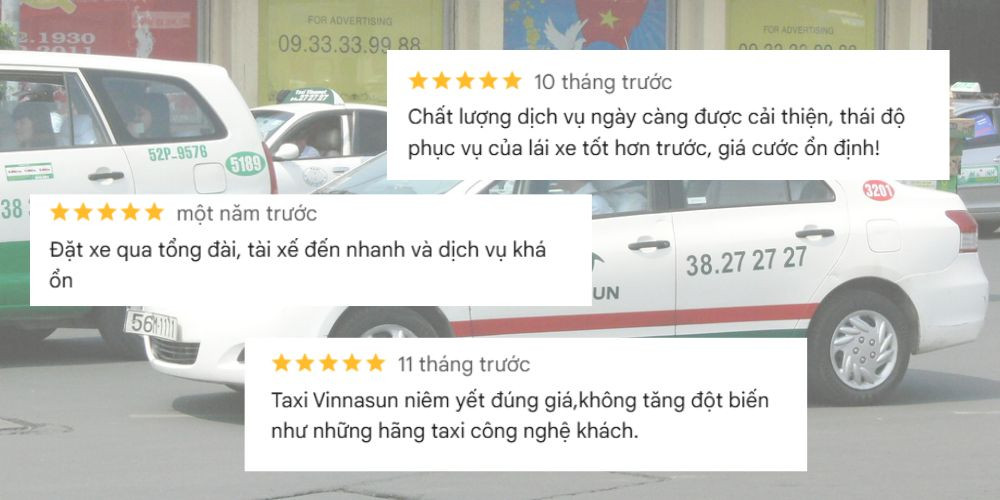 Taxi Long Thành Đồng Nai - Feedback khách hàng về dịch vụ taxi Vinasun
