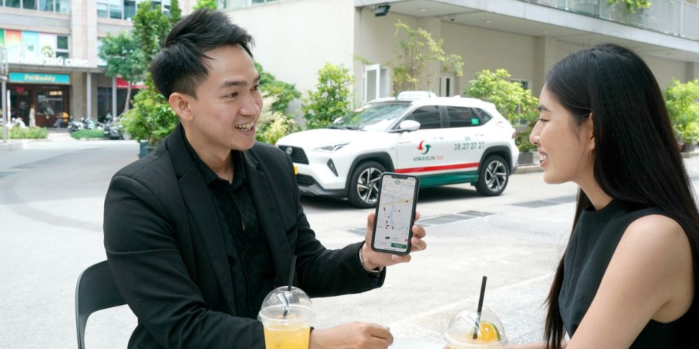 Taxi Long Thành Đồng Nai - Khách hàng dễ dàng gọi taxi Vinasun thông qua ứng dụng đặt xe