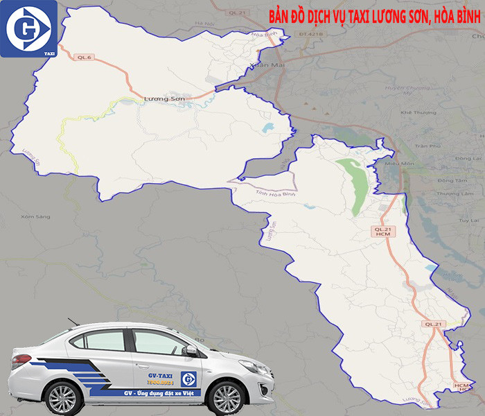 Taxi Lương Sơn Hòa Bình qua ứng dụng đặt xe