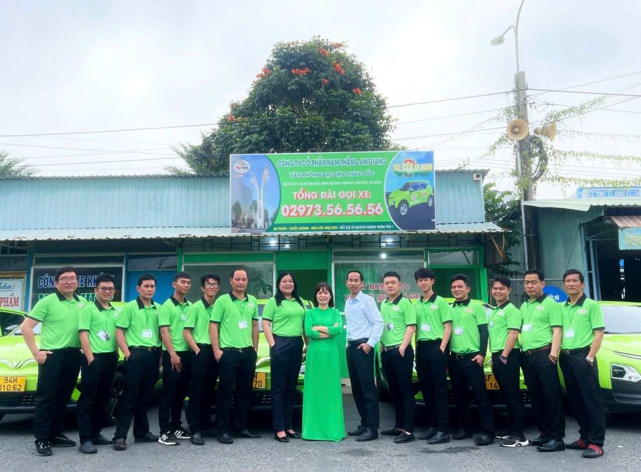 Taxi Nam Thắng khai trương dịch vụ taxi điện tại Châu Đốc