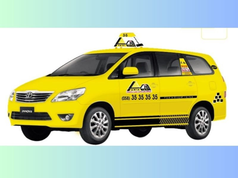 Taxi Vàng Asia với màu vàng rực rỡ, là lựa chọn uy tín cho taxi giá rẻ Long An