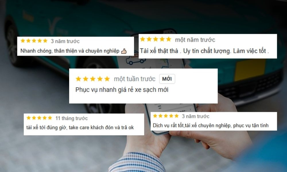 Taxi Xanh SM Huế được nhiều khách hàng đánh giá cao về chất lượng dịch vụ và giá cả phải chăng
