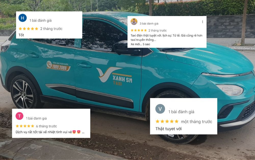 Taxi Xanh SM Tam Dương phục vụ khách hàng nhiệt tình với giá cước phải chăng