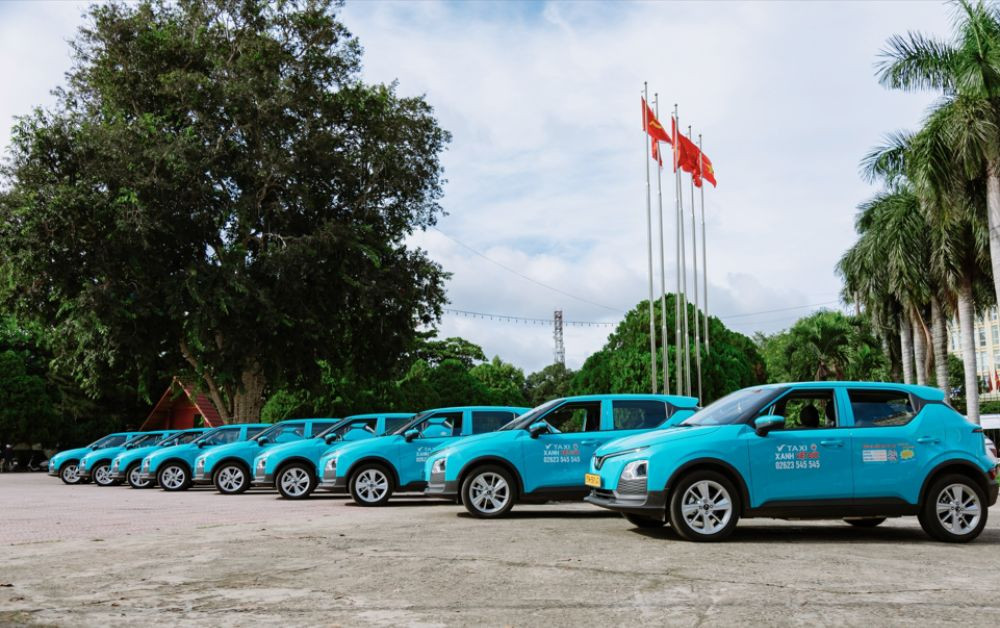 Taxi Xanh Việt Đức chuyển đổi sang xe điện, đối tác Xanh SM tại Gia Nghĩa