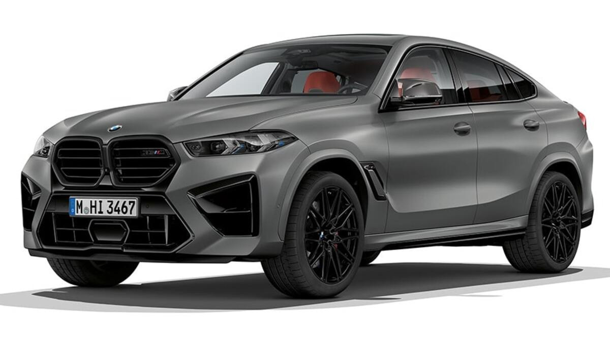 Thân xe BMW X6 với đường vuốt mái Coupe thể thao và mâm M Sport 20 inch