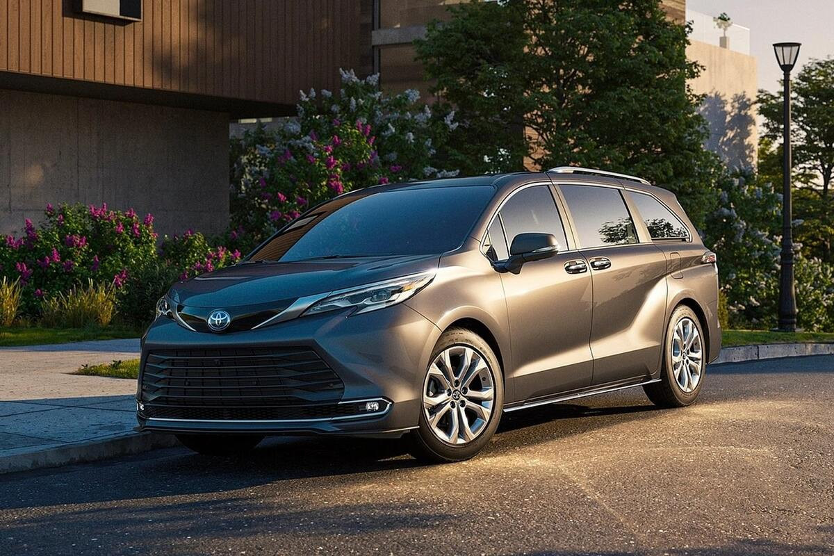 Thân xe Toyota Sienna bề thế với bộ la-zăng hợp kim đa chấu ấn tượng
