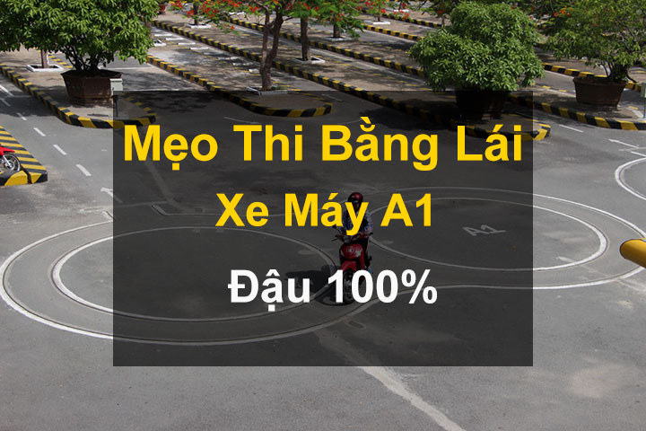 Thí sinh ôn luyện thi bằng lái xe máy A1 tại trung tâm
