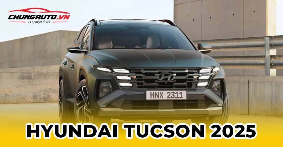 Thiết kế ngoại thất Hyundai Tucson 2025 hoàn toàn mới