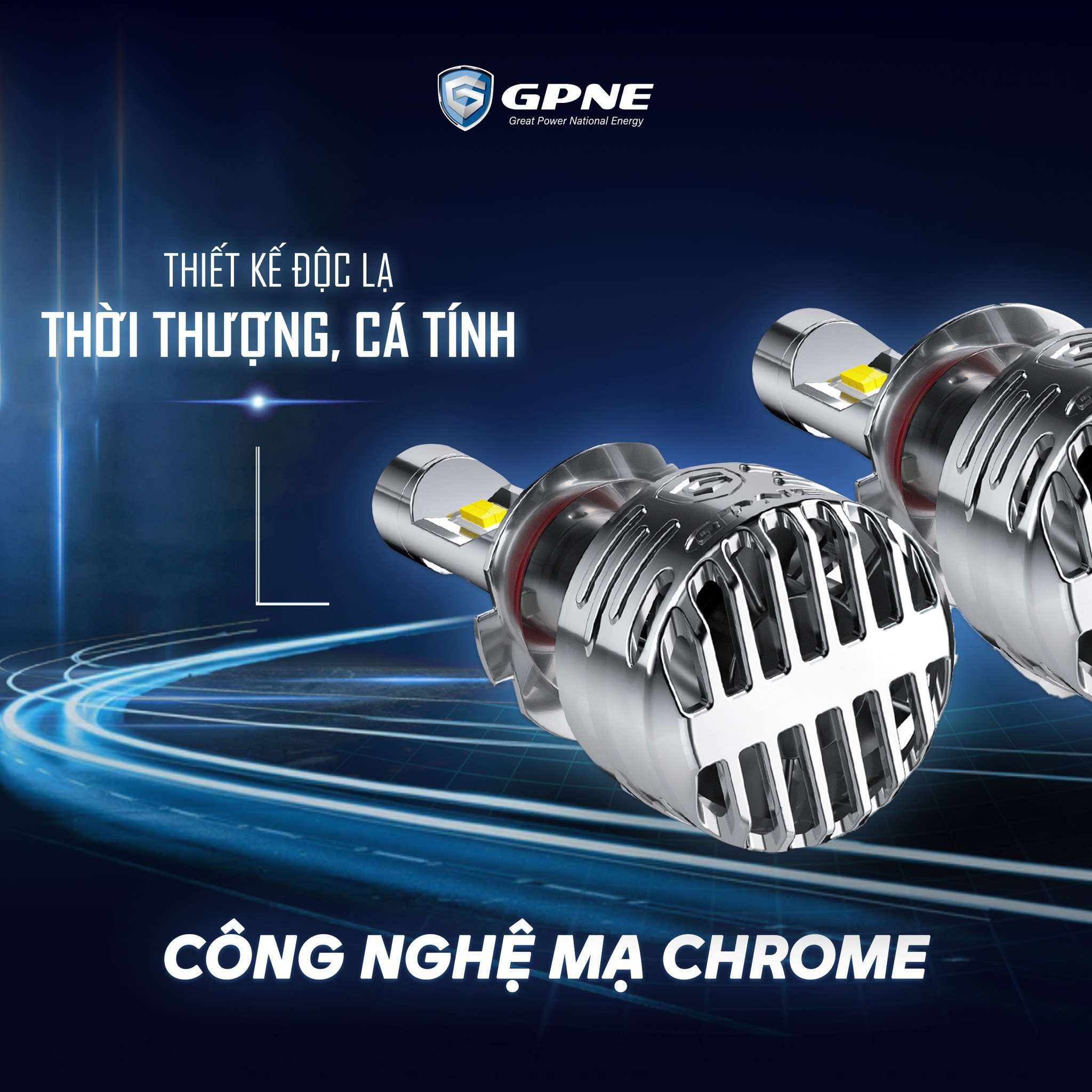 Thiết kế nhỏ gọn với quạt tản nhiệt của bóng đèn Led GPNE R4