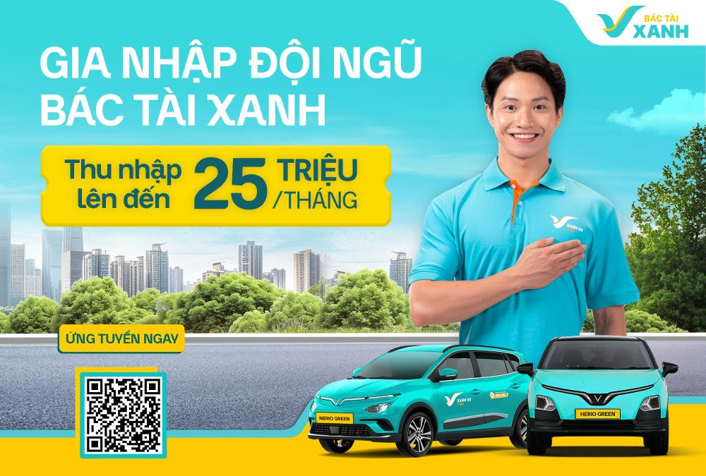 Thu nhập hấp dẫn cho tài xế Xanh SM