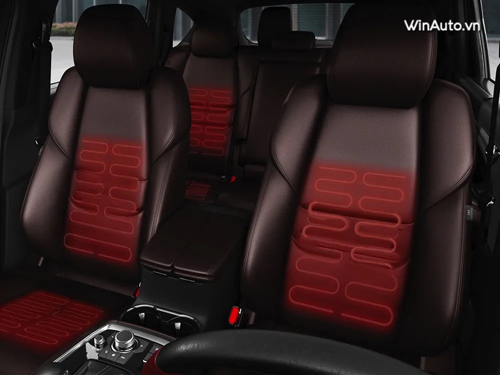 Tính năng sưởi ghế tiện ích trên Mazda CX8 2025.