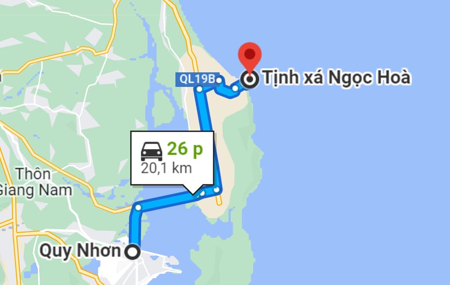 Di chuyển theo quốc lộ 19B