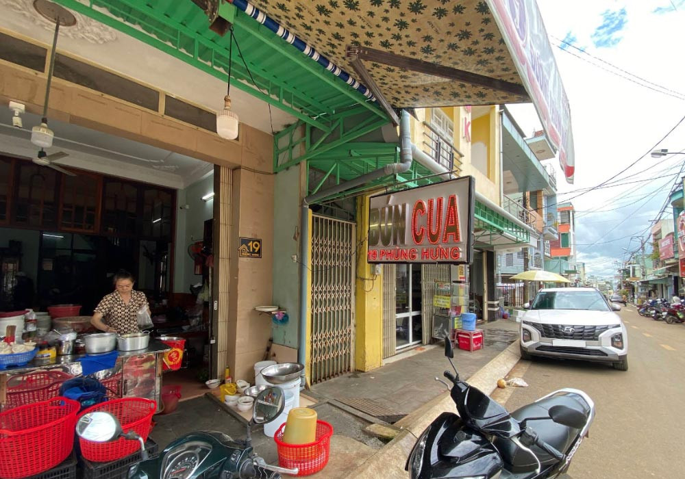 Tô bún cua đậm đà hương vị Gia Lai tại địa chỉ 19 Phùng Hưng
