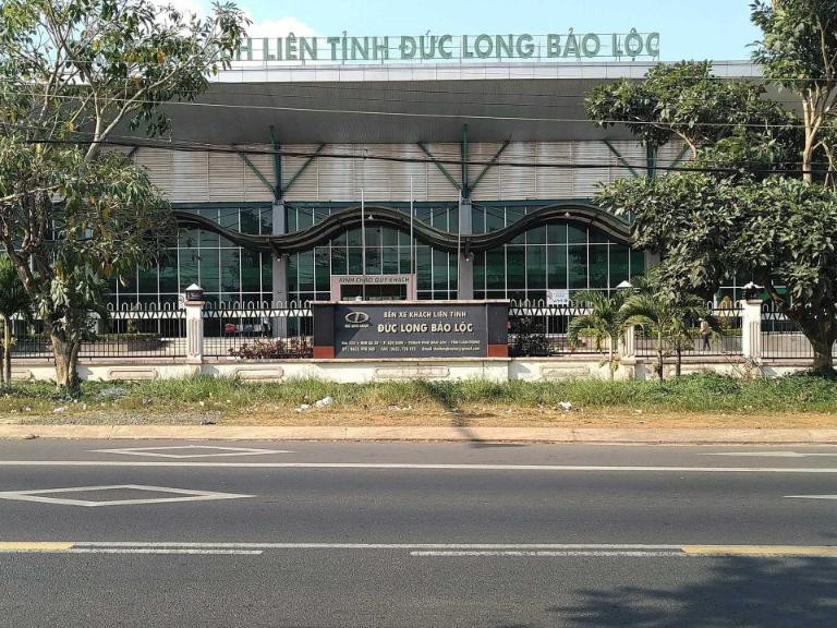 Toàn cảnh Bến xe Bảo Lộc từ trên cao