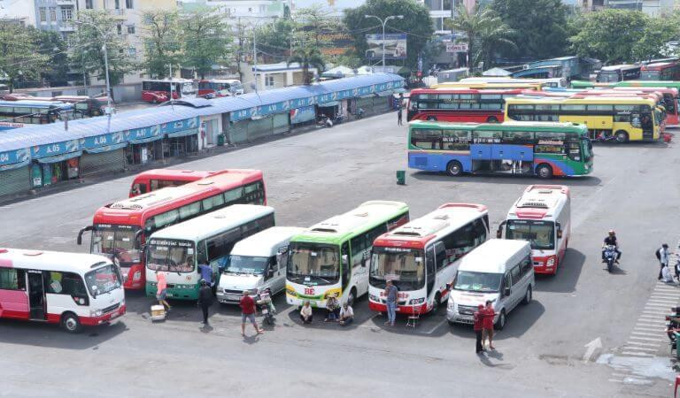 Toàn cảnh bến xe Cái Tắc Hậu Giang nhộn nhịp hoạt động