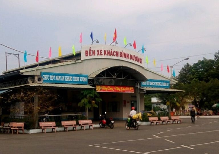 Toàn cảnh bến xe khách Bình Dương rộng lớn
