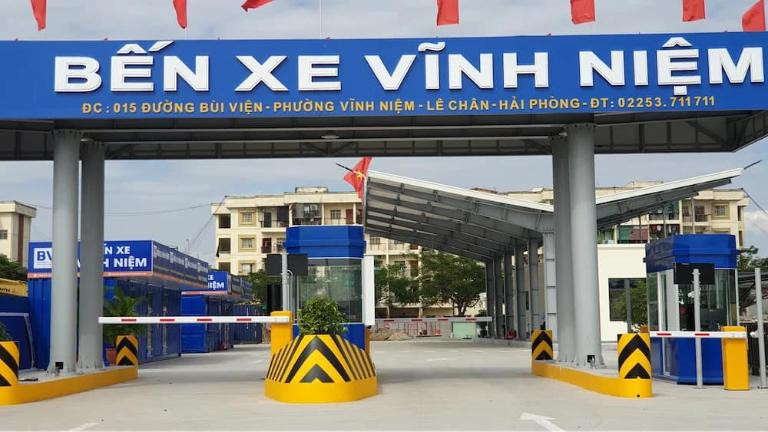 Toàn cảnh Bến xe Vĩnh Niệm Hải Phòng hiện đại