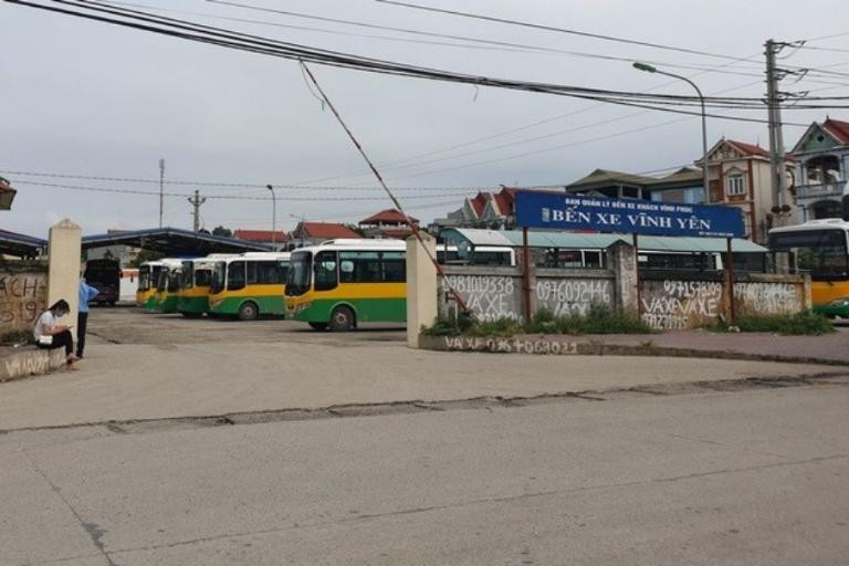 Toàn cảnh Bến xe Vĩnh Yên hiện đại và rộng rãi