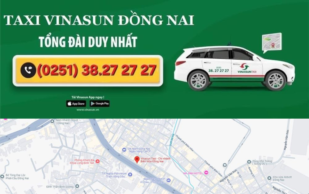 Tổng đài taxi Vinasun tại Trảng Bom Đồng Nai hoạt động 24/7