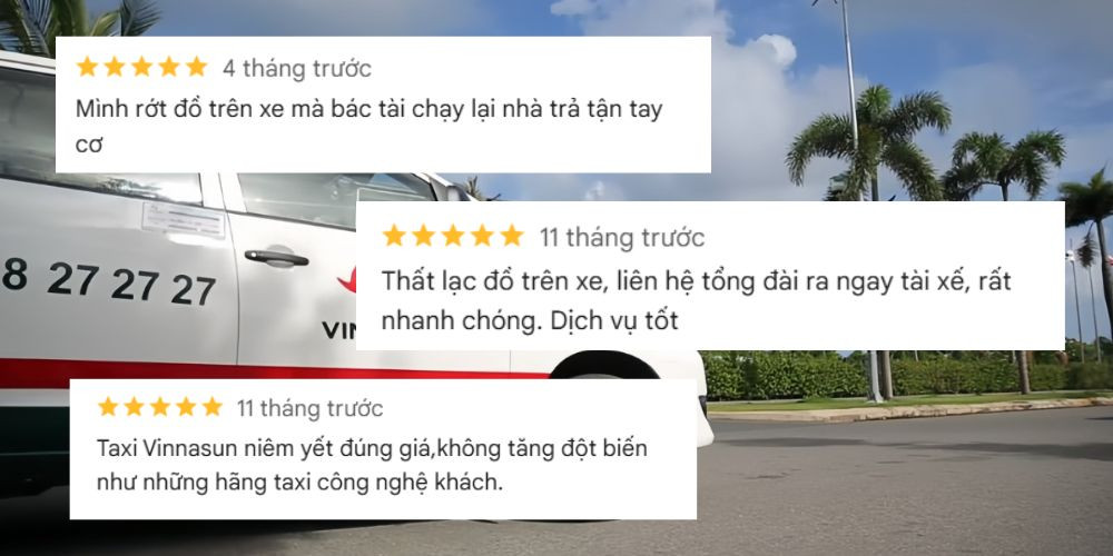 Tổng hợp đánh giá của khách hàng về dịch vụ taxi Vinasun tại Buôn Ma Thuột