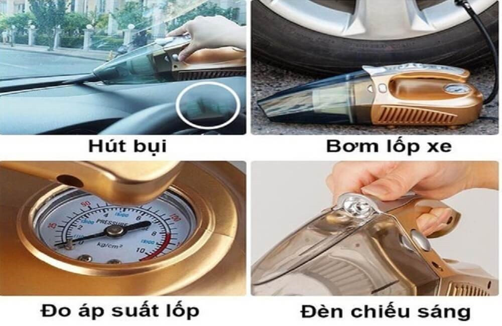 Tổng quan các tính năng chính của máy hút bụi xe hơi 4 trong 1
