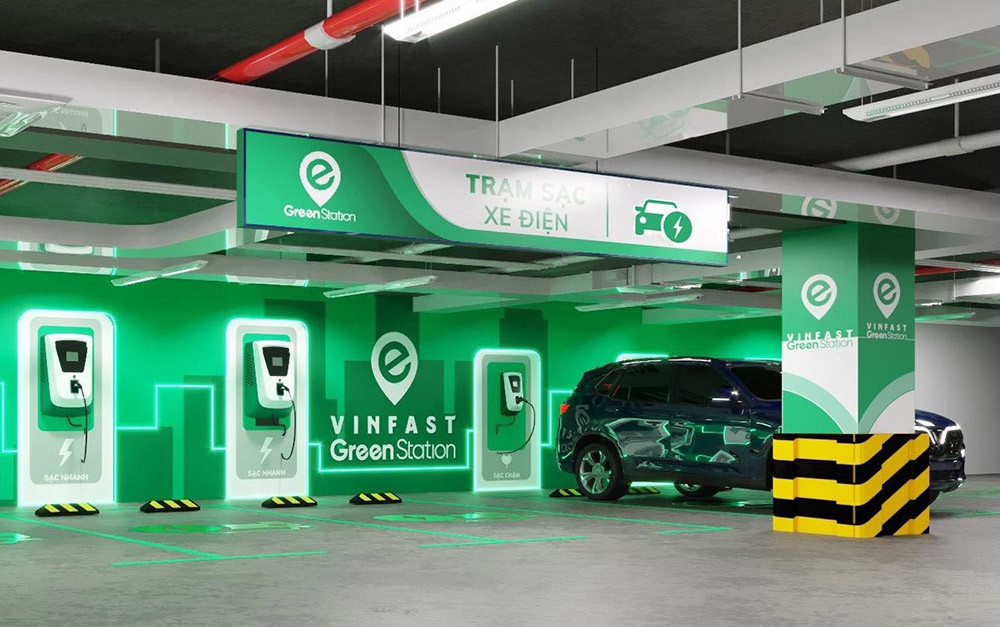 Trạm sạc pin xe ô tô điện công cộng giúp hành trình không gián đoạn