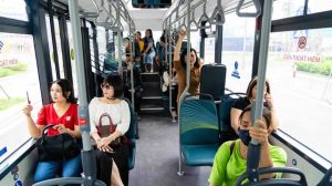 Tuyến xe bus số 05 được nhiều người dùng khi cần đi đảo Lý Sơn
