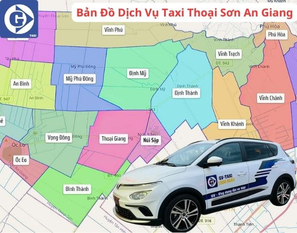 Ứng dụng đặt taxi Thoại Sơn GVTaxi