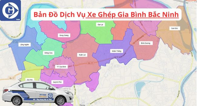 Ứng dụng đặt xe ghép Gia Bình Bắc Ninh tiện lợi