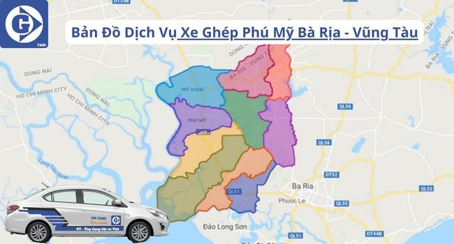 Ứng dụng đặt xe ghép Phú Mỹ Vũng Tàu tiện lợi